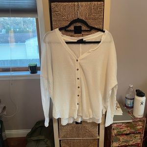 Out from under cardigan